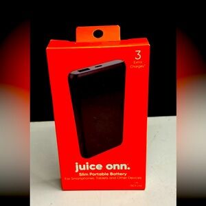 New Juice ONN portable Battery💝New in Box!3Full Charges!